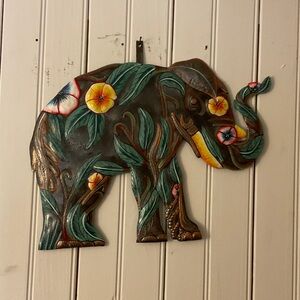 Colorful Elephant Wall Decor